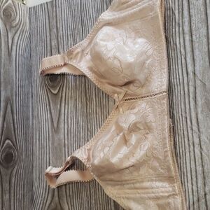 Bali beige wire free wide shoulder strap bra size 38B